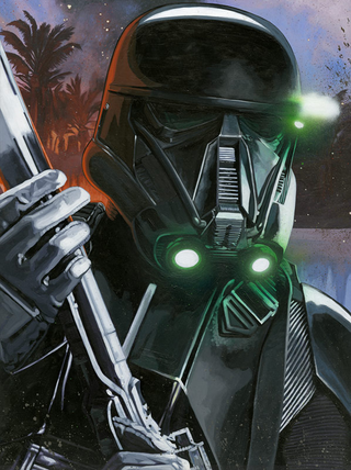 Illustration for article titled Finn Takes on TR-8R in This Insane Force Awakens Art, Part of a Batch of New Star Wars Pieces
